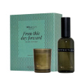 Wellmark 100 ml Raumspray und 70 ml Kerze Tender Affection Set, Grüner Blitz