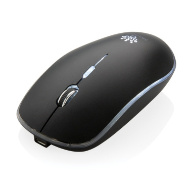 Kabellose Maus mit leuchtendem Logo mit Logo, Druckbeispiel