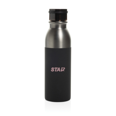 Duoloop einwändige Trinkflasche aus RCS rec. Stahl 780ml, Beispiel mit Logo