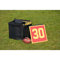 Spielfeldmarkierungen mit Logo 50×50 cm, 22er-Set