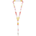 Balta Sublimation Lanyard mit Schnapp- und Sicherheitsverschluss, Weiß / Weiß