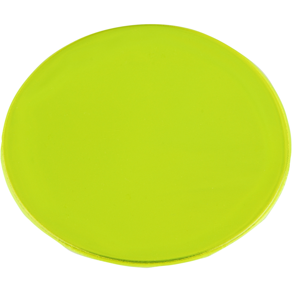 RFX™ S-09 Reflektierender, runder, mittelgroßer PVC-Aufkleber, Neongelb, Produktbild