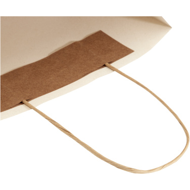 Papiertüte 150 g/m² aus landwirtschaftlichen Reststoffen mit gedrehten Griffen – 24 × 9 × 24 cm, Produktbild