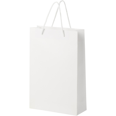 Handgefertigte 170 g/m² Integra-Papiertüte mit Kunststoff Kordelgriffen – 24 × 9 × 36 cm, Produktbild