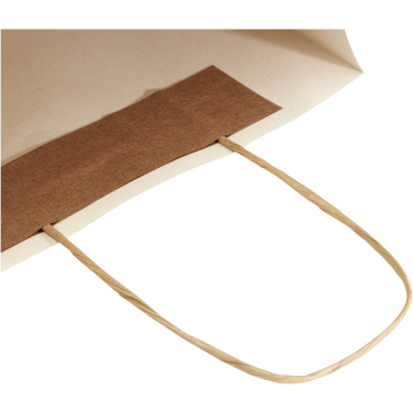 Papiertüte 150 g/m² aus landwirtschaftlichen Reststoffen mit gedrehten Griffen – 24 × 9 × 32 cm, Produktbild