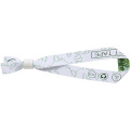 El Sublimation Festival Armband aus recyceltem PET Kunststoff, Weiß