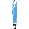 Leif RPET Sublimation Gepäckanhänger mit Karabiner, Weiß