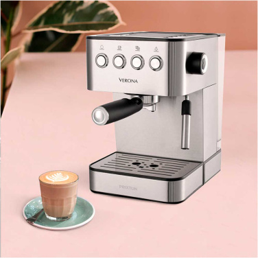 Prixton Verona Kaffeemaschine, Produktbild, Silber (1)