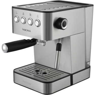 Prixton Verona Kaffeemaschine, Produktbild, Silber (3)