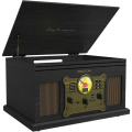 Prixton Century Vinyl Plattenspieler und Musikplayer, Schwarz