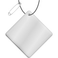 RFX™ H-09 Reflektierender TPU-Anhänger Diamant, klein, Weiß