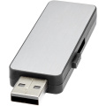 Light Up USB Stick mit weißem Licht, Schwarz / Silber / Weiß