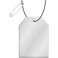 RFX™ H-12 Reflektierender Tag-PVC-Anhänger, Weiß