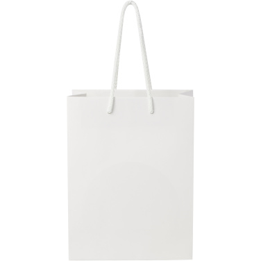 Handgefertigte 170 g/m² Integra-Papiertüte mit Kunststoff Kordelgriffen – 18 × 9 × 23 cm, Produktbild