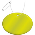 RFX™ H-16 runder, leichter, reflektierender PVC-Anhänger – groß, Neongelb
