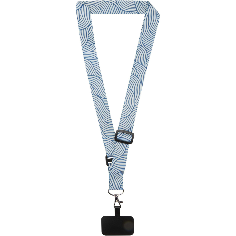 Lyra Verstellbares Lanyard mit Telefonhalterung und Sublimationsdruck, Produktbild