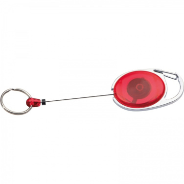 Schlüsselanhänger mit Karabiner und einziehbarer Kordel DIANA, Produktbild