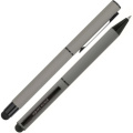 Schreibset mit Kugelschreiber und Soft-Touch-Rollerstift CELEBRATION Pierre Cardin, grau