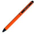 Metallkugelschreiber mit Soft-Touch-Mine – Feierlichkeiten zu Ehren von Pierre Cardin, orange