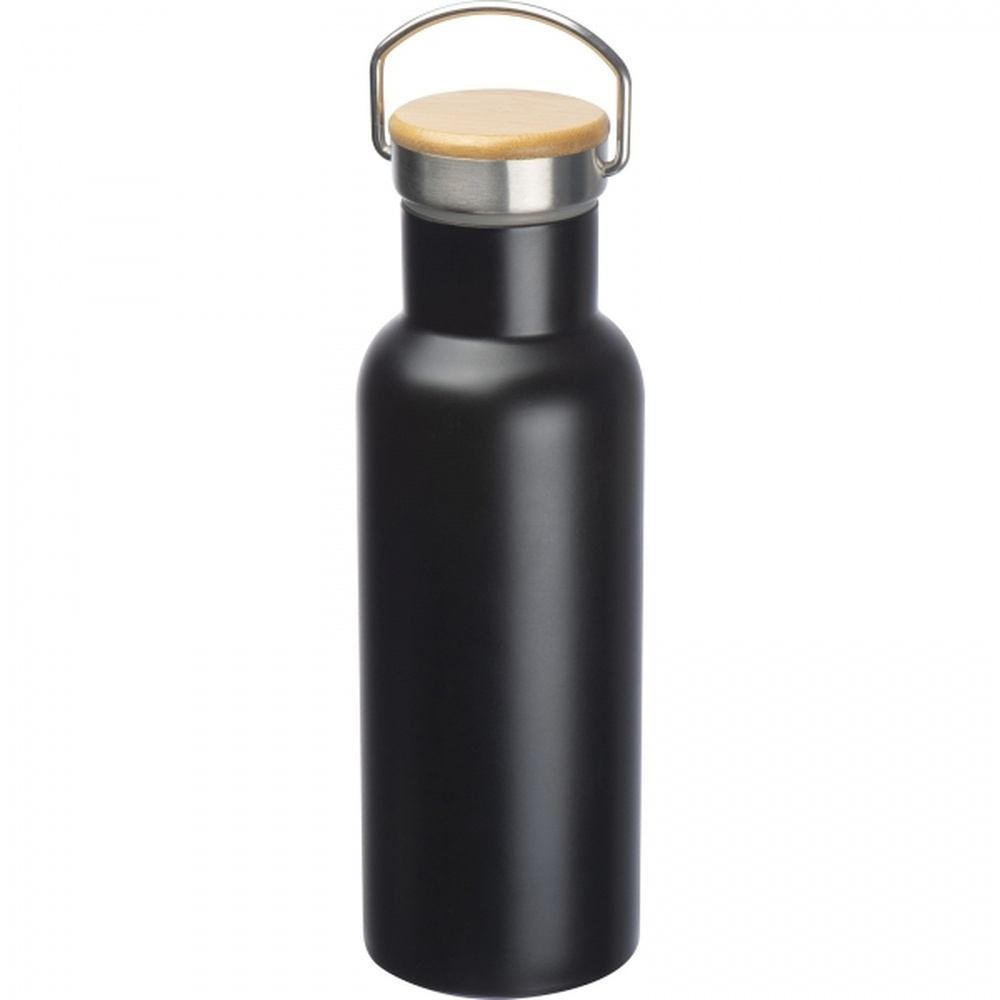 Edelstahl-Thermosflasche 500 ml EDOARDO, Schwarz, Produktbild