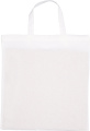 Baumwolltasche mit kurzem Henkel, 140 g/m² MARSHALL, Weiß