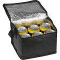 Thermotasche aus Vliesstoff für 6 Dosen à 330 ml LUDMILA, Schwarz