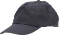 Baseballkappe aus Baumwolle mit 5 Panels, 170 g/m², MEGAN, Dunkelgrau