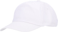 Baseballkappe aus Baumwolle mit 5 Panels, 170 g/m², MEGAN, Weiß