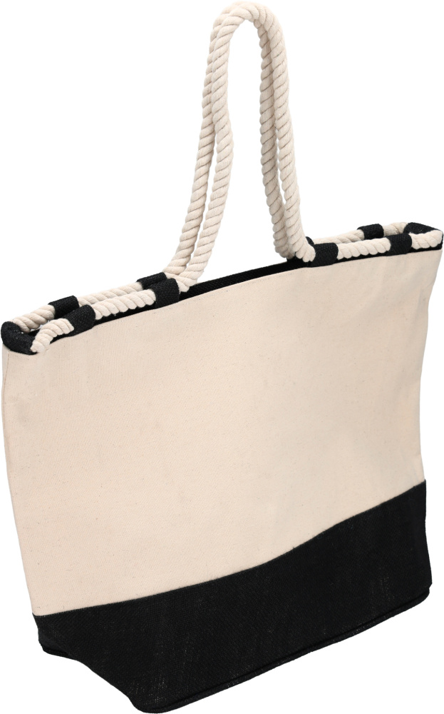 Strandtasche LIANA aus Baumwolle und Jute, Produktbild
