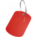Metall-Schlüsselanhänger aus recyceltem Aluminium LIESELOTTE, Rot