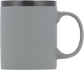 Keramikbecher mit Soft-Touch-Oberfläche, 300 ml, RONALD, grau