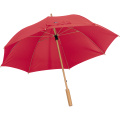 Manueller RPET-Regenschirm LETITIA, Rot