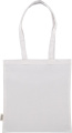 Baumwolltasche mit langen Henkeln, 180 g/m², aus recycelten Materialien, GLEN, Weiß
