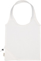Faltbare Tasche aus recycelter Baumwolle und Polyester, 118 g/m², ANJA, Weiß
