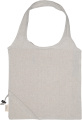 Faltbare Tasche aus recycelter Baumwolle und Polyester, 118 g/m², ANJA, grau