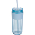 SOLEDAD Trinkbecher mit Strohhalm, 660 ml, hellblau