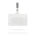 PVC-Ausweis mit Halter / Dri, transparent