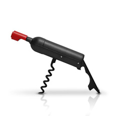 Flaschenöffner in Form einer Plastikflasche mit Magnet / Lener