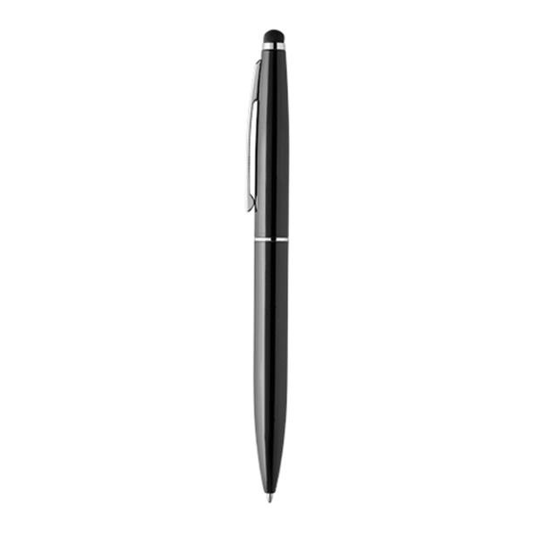 Aluminium-Kugelschreiber mit Touch-Funktion / Coloral, Schwarz, Produktbild