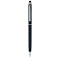 Kunststoff-Touchscreen-Stift mit Metallclip / Bric, Schwarz