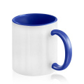 Zweifarbiger Keramikbecher für Sublimation / Popmug, Königsblau