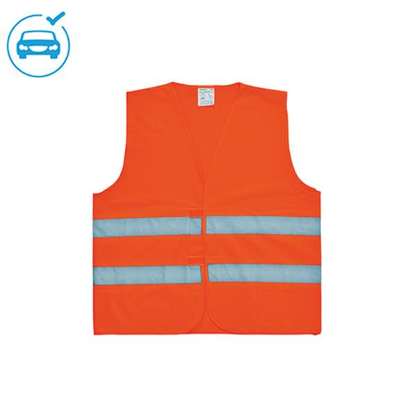 Homologierte Sicherheitsweste für Kinder, 100 % Polyester / RefleKid, Fluoreszierendes Orange, Produktbild