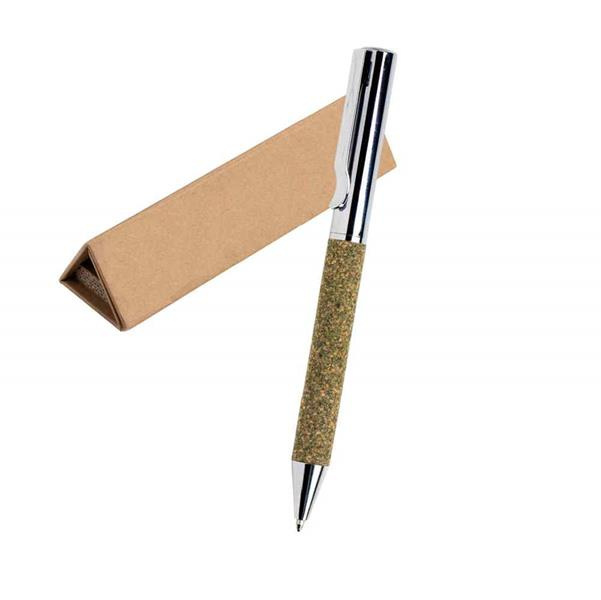 Kugelschreiber / Thevertia, silberfarben, Produktbild