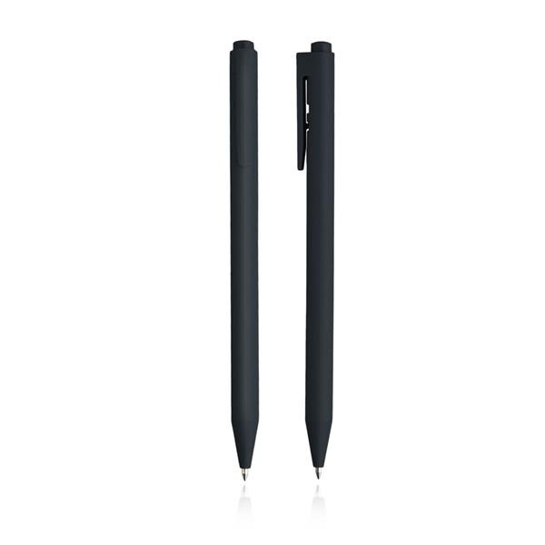 Kugelschreiber mit Geltinte aus Kunststoff / Pixie, Schwarz, Produktbild