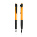 Kugelschreiber aus Kunststoff, Gummigriff / Hollic, orange