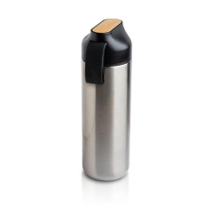 600-ml-Thermosflasche, Bambusdetail / Drinko