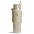 946 ml Reiseflasche mit breitem, flexiblem Strohhalm von TRILLIUM, Hafer
