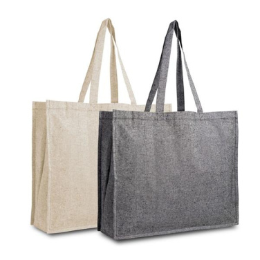 190 g/m² Recycling-Baumwollbeutel mit Seitenfalte und -einsatz / Fashionista, Produktbild