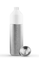 DOPPER Flasche aus massivem Edelstahl, 490 ml, grau