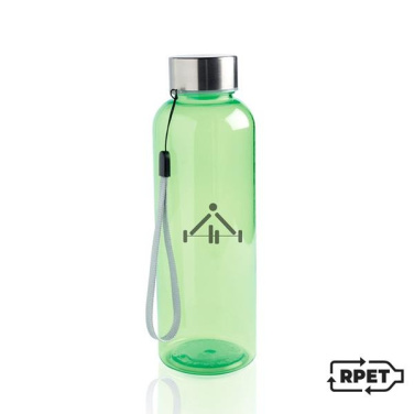 500-ml-RPET-Flasche mit Stahlverschluss und Verschlussband, Produktbild
